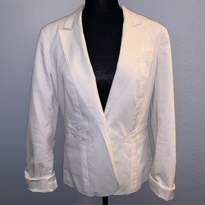 Armani Exchange White Blazer